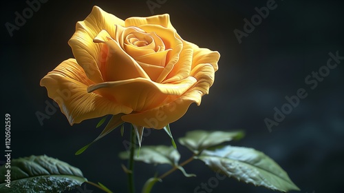 Close up image of a yellow rose captured by Marco
