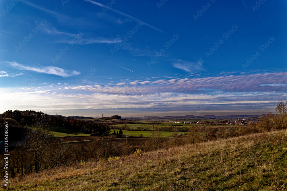 Naklejka premium cold winter sunny morning in Bovaria