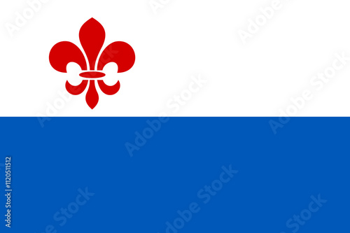 Flag of Roermond city and Municipality (Limburg province, Kingdom of the Netherlands, Holland) Remunj