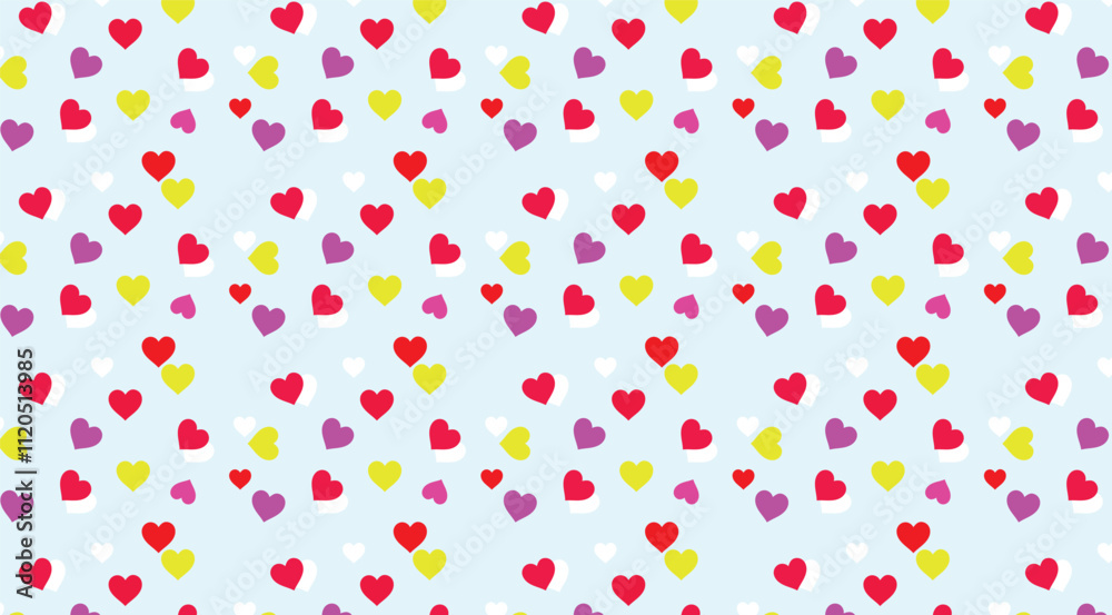 seamless pattern with hearts and stars seamless pattern with hearts and stars