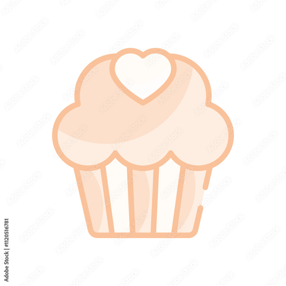 Cupcake vector icon Cupcake vector icon
