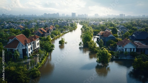 Urban Landscape After Flood Event