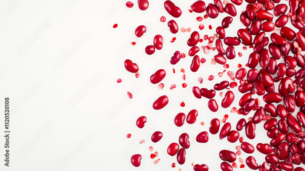 Pure and Simple: Top View of Red Kidney Beans Pure and Simple: Top View of Red Kidney Beans