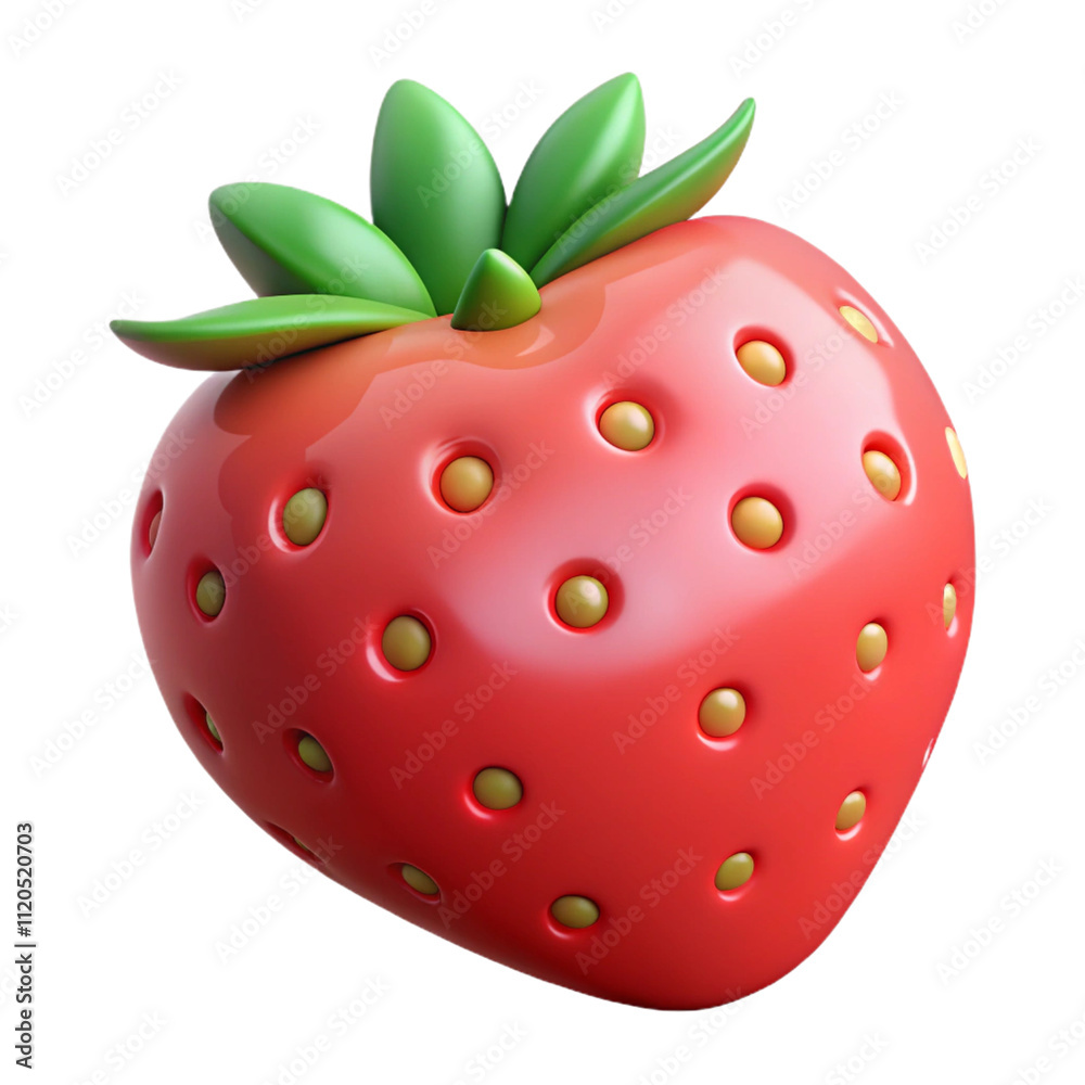3d rendered cute illustration of a strawberry image isolated on a white background for cutting out. concept - summer, watermelon, red, fruit, healthy, fresh, diet, slice, strawberry, food, dessert 3d rendered cute illustration of a strawberry image isolated on a white background for cutting out. concept - summer, watermelon, red, fruit, healthy, fresh, diet, slice, strawberry, food, dessert
