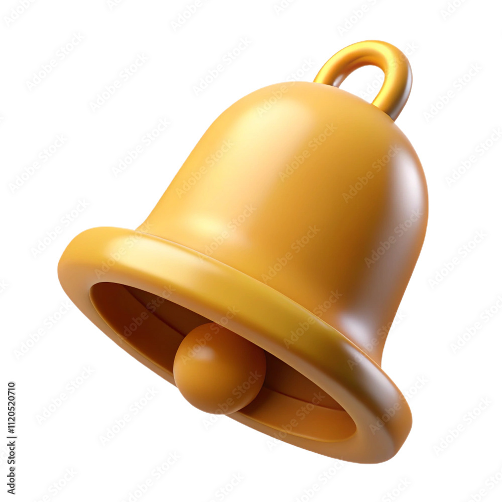 3d rendered cute illustration of a alert christmas ring bell image isolated on a white background for cutting out. concept - notification, Social Media Reminders, Subscription Notices, Inbox Messages 3d rendered cute illustration of a alert christmas ring bell image isolated on a white background for cutting out. concept - notification, Social Media Reminders, Subscription Notices, Inbox Messages