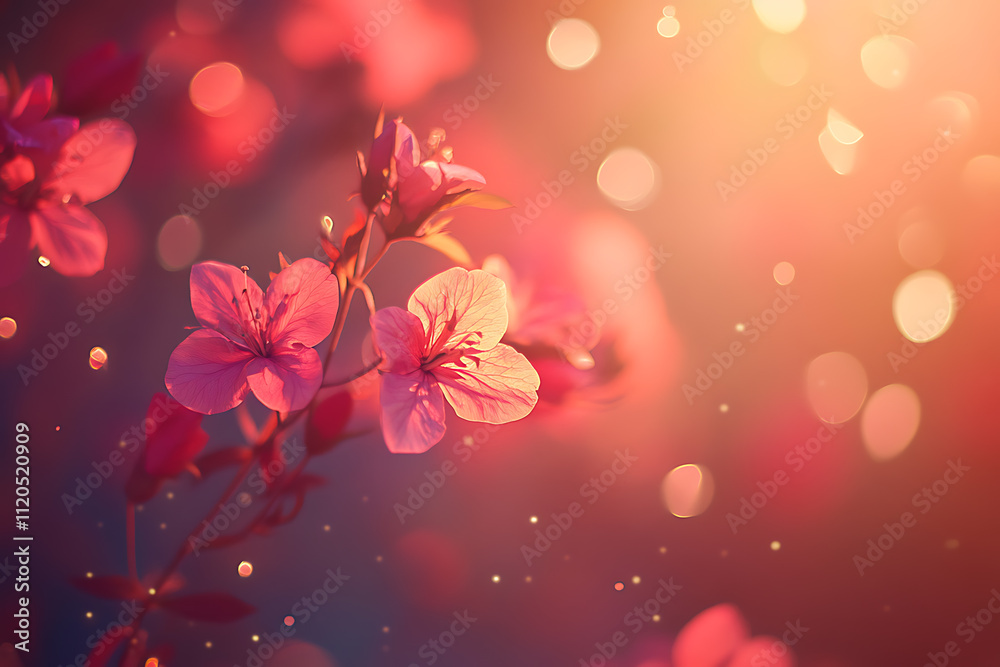 Pink and red gradient Valentine's Day background with minimalistic icons Pink and red gradient Valentine's Day background with minimalistic icons