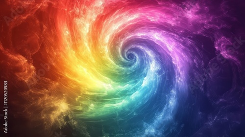 Wallpaper Mural Colorful swirling nebula, cosmic vortex. Torontodigital.ca