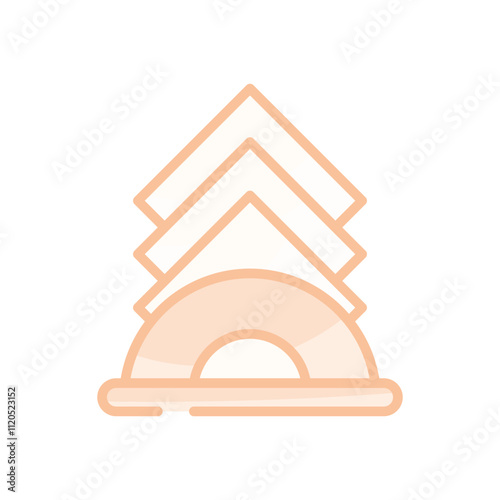 Napkin Holder vector icon