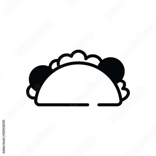 Taco vector icon