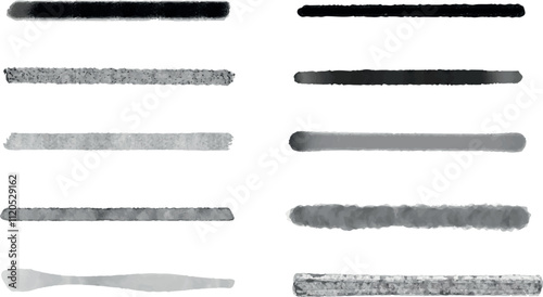 Black Ink Lines and Textures
A collection of black ink strokes and textures in various opacities and shapes, perfect for digital painting or graphic design