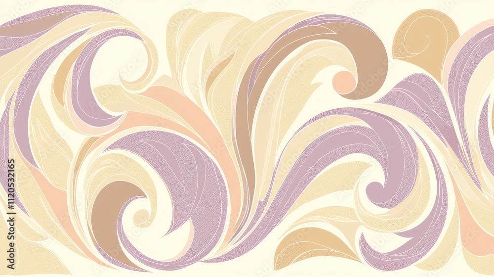 Abstract swirling pattern in soft pastel colors, ideal for backgrounds or decorative use. Abstract swirling pattern in soft pastel colors, ideal for backgrounds or decorative use.