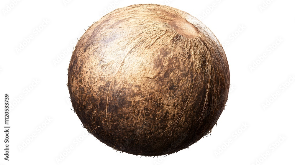 Coconut isolated on a white background Coconut isolated on a white background