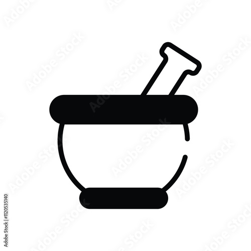 Mortar and Pestle vector icon