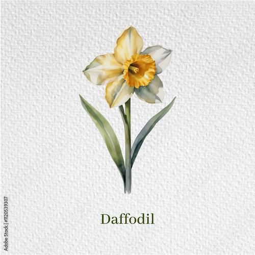 watercolor flower, decoration, decor, flower of the month of birth, set of flowers, flower of the month of the year