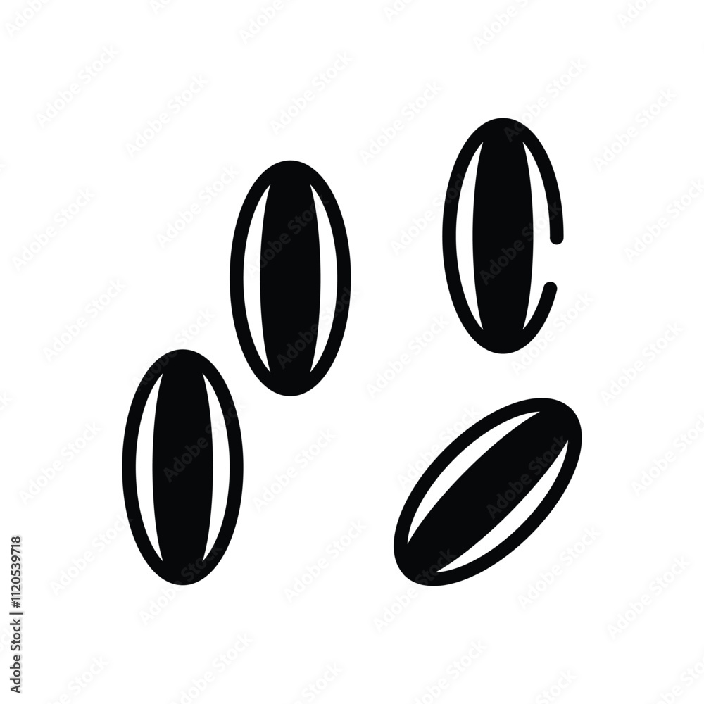 Cumin Seed vector icon Cumin Seed vector icon