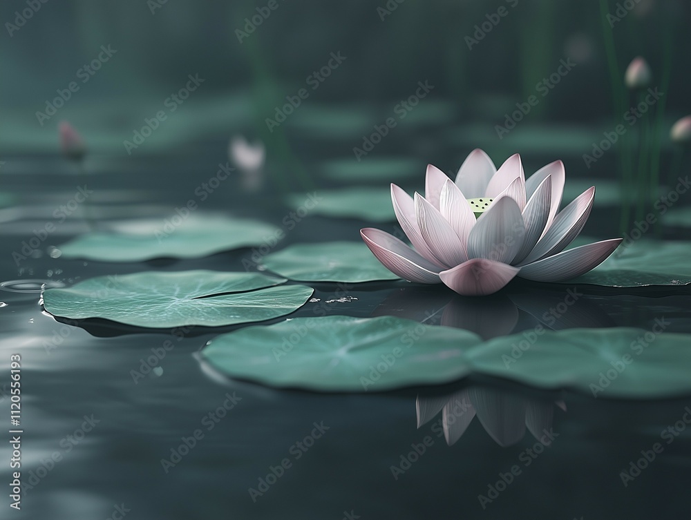 Realistic photo of a lotus flower in full bloom, captured with an aesthetic and cinematic style Realistic photo of a lotus flower in full bloom, captured with an aesthetic and cinematic style