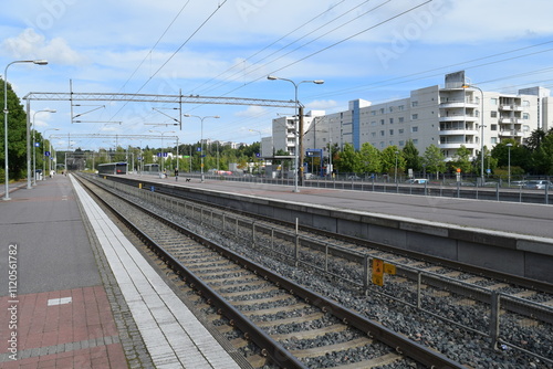 Espoo railway station is a railway station in the district of Espoon keskus in the city of Espoo, Finland. It is between the stations of Tuomarila and Kauklahti. photo