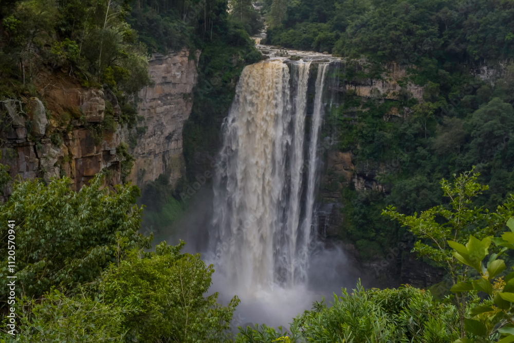 Obraz premium Karkloof waterfall in midlands meander KZN