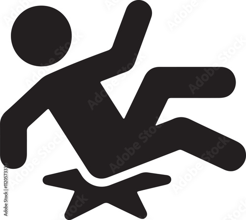Illustration of a stickman falling from a chair