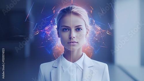 A photo of a digital avatar