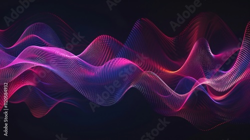 Abstract Colorful Wavy Lines