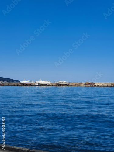 View of the sea and nature - a stunning landscape for your beautiful covers and interiors, notepads and banners