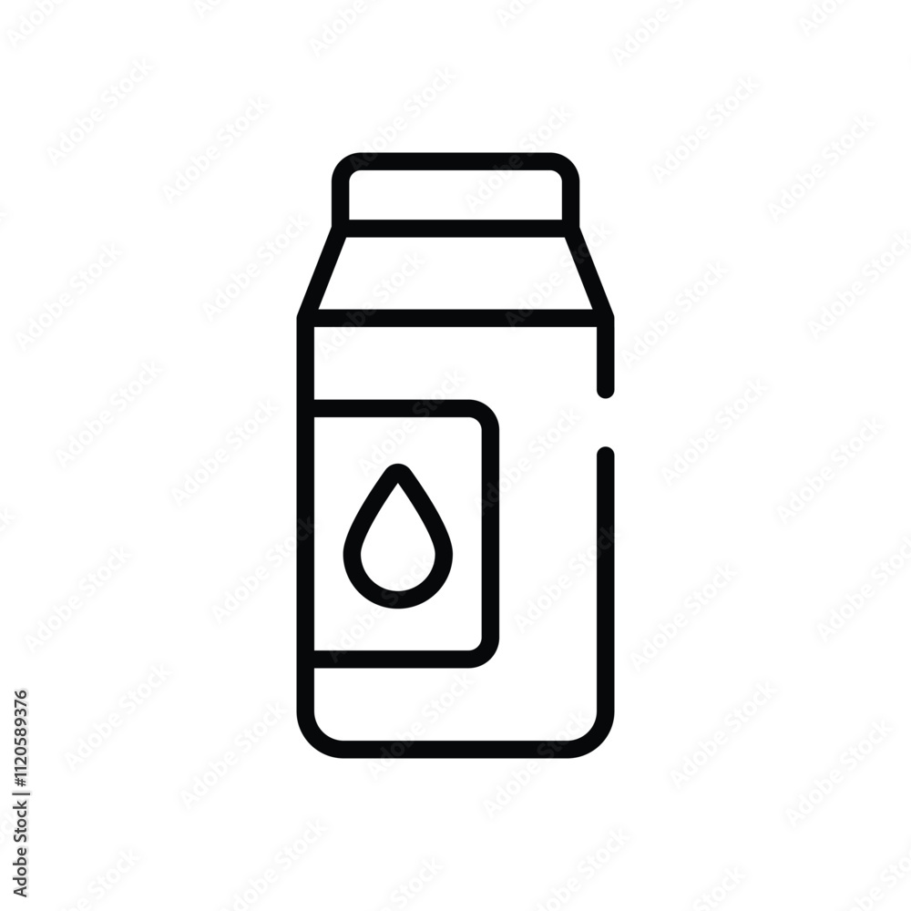 Milk Carton vector icon Milk Carton vector icon