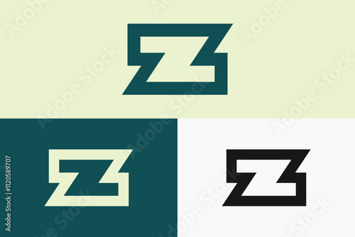 modern letter Z logo, simple letter Z logo.