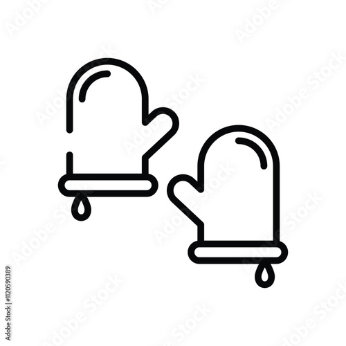 Oven Mitt vector icon