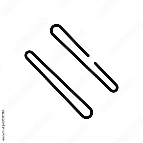 Chopsticks vector icon