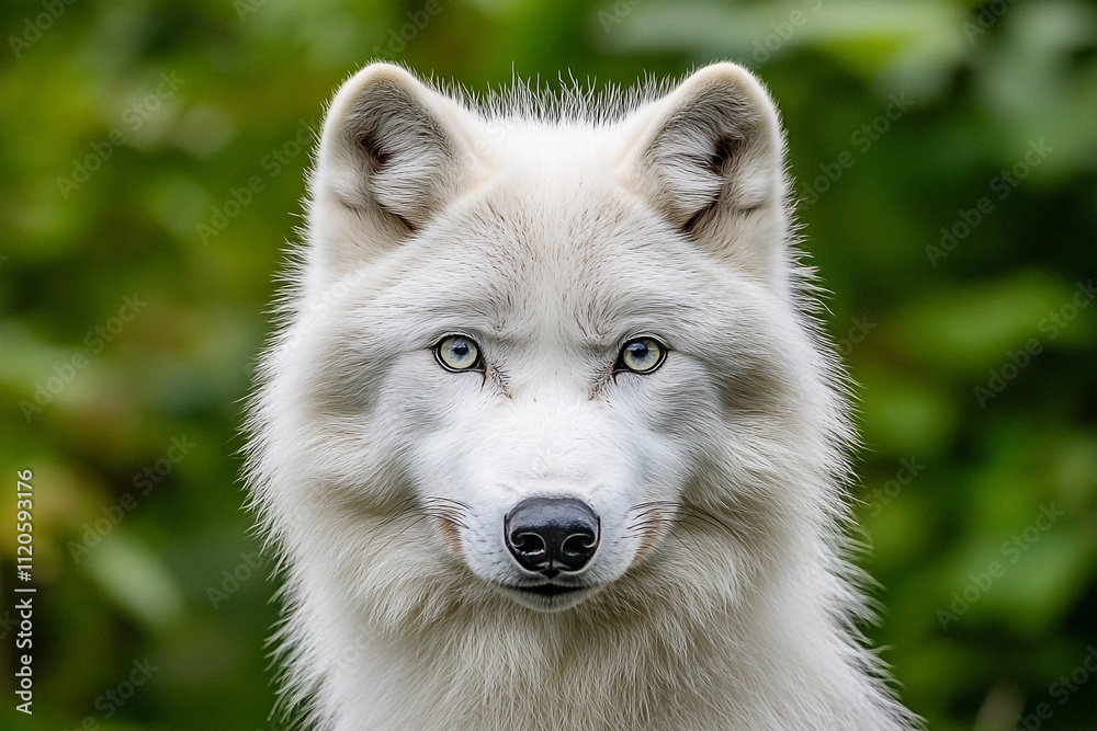 Close-Up of White Arctic Wolf Eyes – Wildlife Portrait Close-Up of White Arctic Wolf Eyes – Wildlife Portrait
