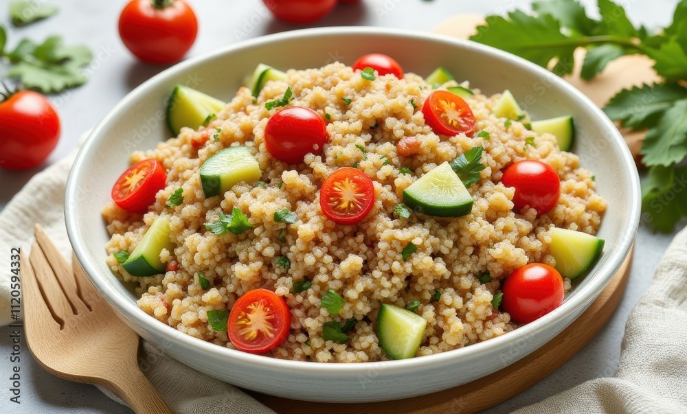 Colorful couscous salad with vegetables. Colorful couscous salad with vegetables.
