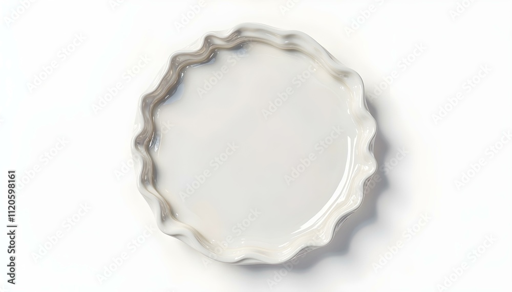 a white circular shape and a decorative border create with ai a white circular shape and a decorative border create with ai
