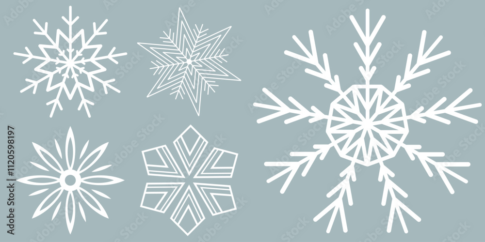 Snowflakes icon set. Snow sign. Snowflakes template. Snowflake winter. Snowflakes icons. Winter icon. Snowflake collection. Vector Illustration. Vector Graphic. EPS 10 Snowflakes icon set. Snow sign. Snowflakes template. Snowflake winter. Snowflakes icons. Winter icon. Snowflake collection. Vector Illustration. Vector Graphic. EPS 10