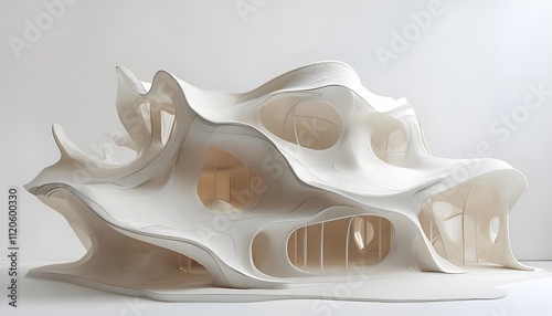 Abstract Pavilion Architectural Model