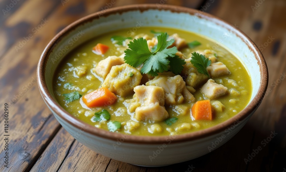 Delicious chicken soup with vegetables Delicious chicken soup with vegetables