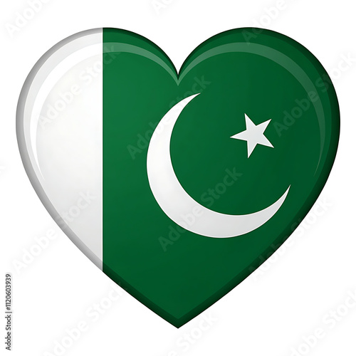 flag of pakistan for 14 agust , resolution day ,6 setembert, 3 march photo