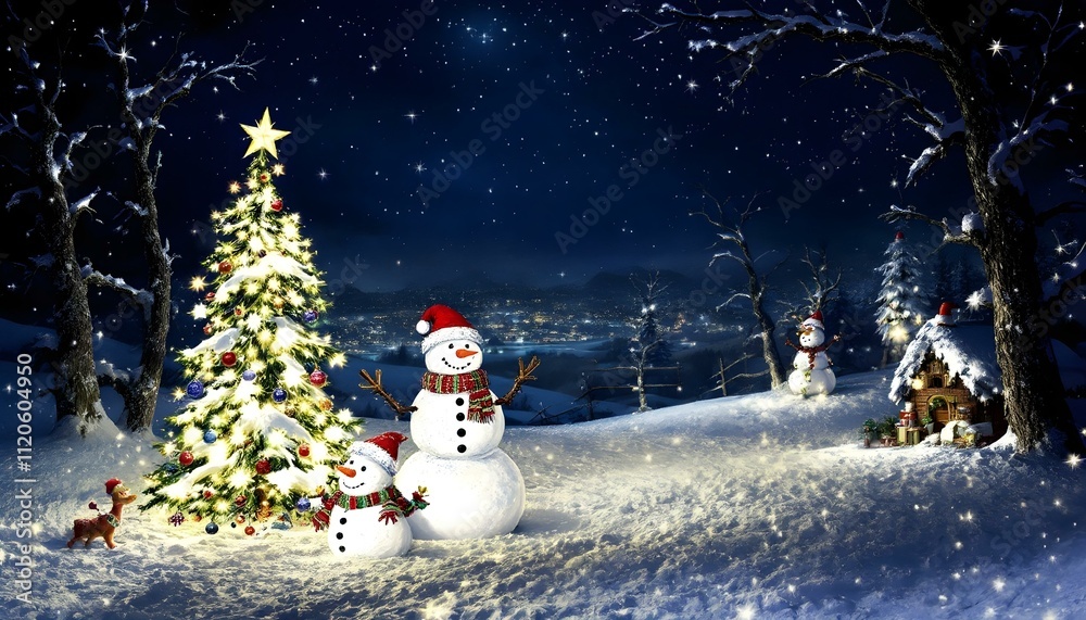 Obraz premium Christmas Background and Wallpapers