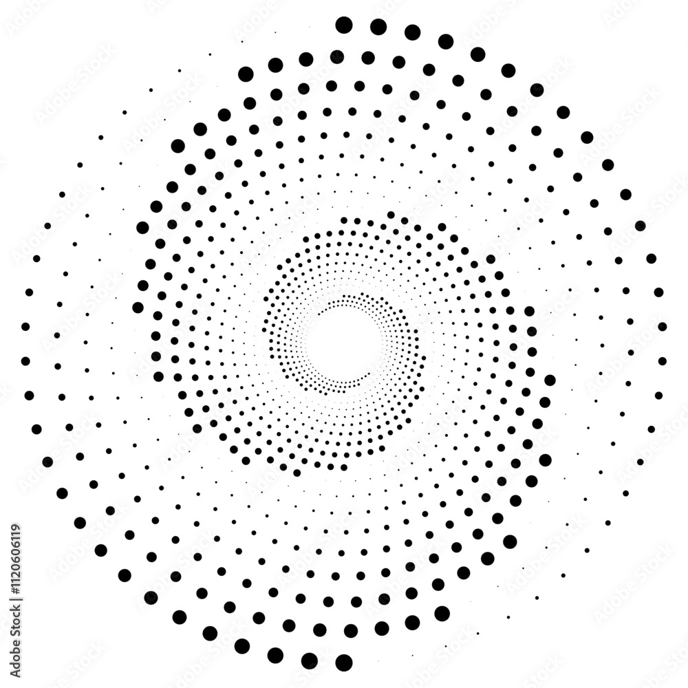 halftone spiral background retro black template vector halftone spiral background retro black template vector