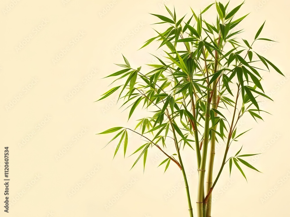 Isolated Office Bamboo Plant Feng Shui - Vibrant AI Photo Isolated Office Bamboo Plant Feng Shui - Vibrant AI Photo