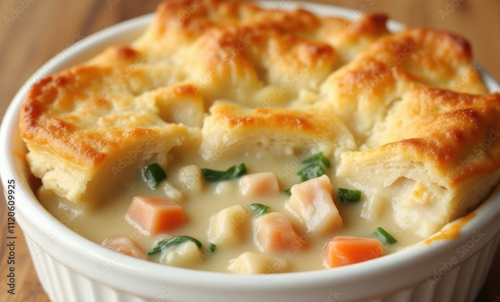 Delicious chicken pot pie with flaky crust Delicious chicken pot pie with flaky crust