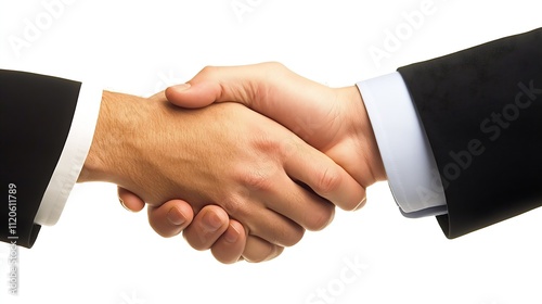 Business Deal Handshake Symbolizing Successful Partnership and Cooperation : Generative AI