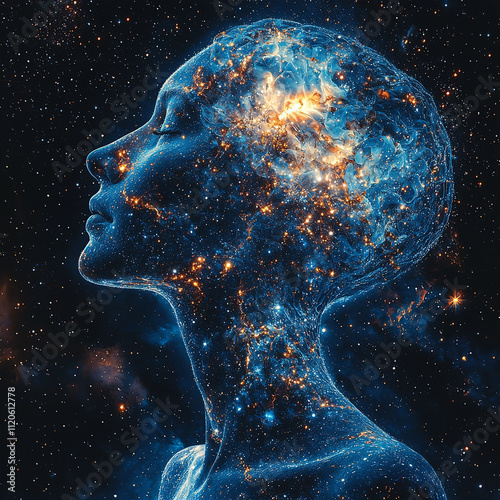 Human Intelligence Brain Shining in the Cosmic Universe