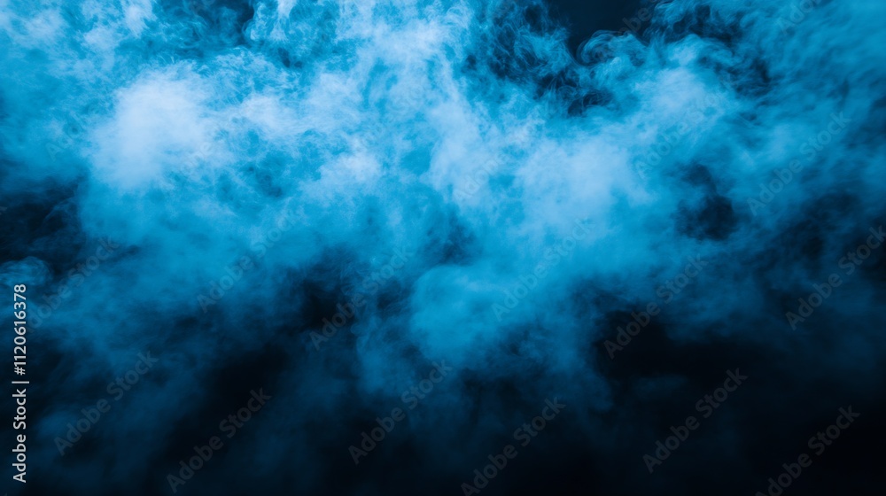 Mystical Atmosphere with Blue Smoke Creating an Enchanting Dreamlike Ambience : Generative AI Mystical Atmosphere with Blue Smoke Creating an Enchanting Dreamlike Ambience : Generative AI