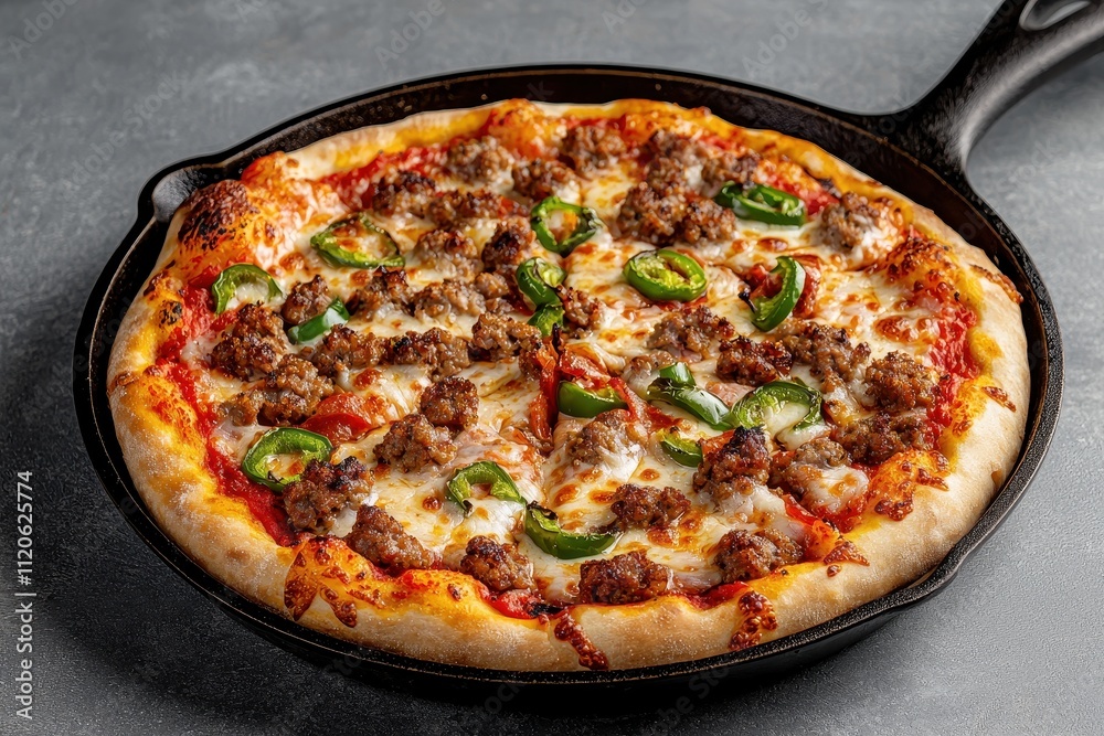 Spicy Sausage Jalapeo Pizza Freshly Baked Spicy Sausage Jalapeo Pizza Freshly Baked