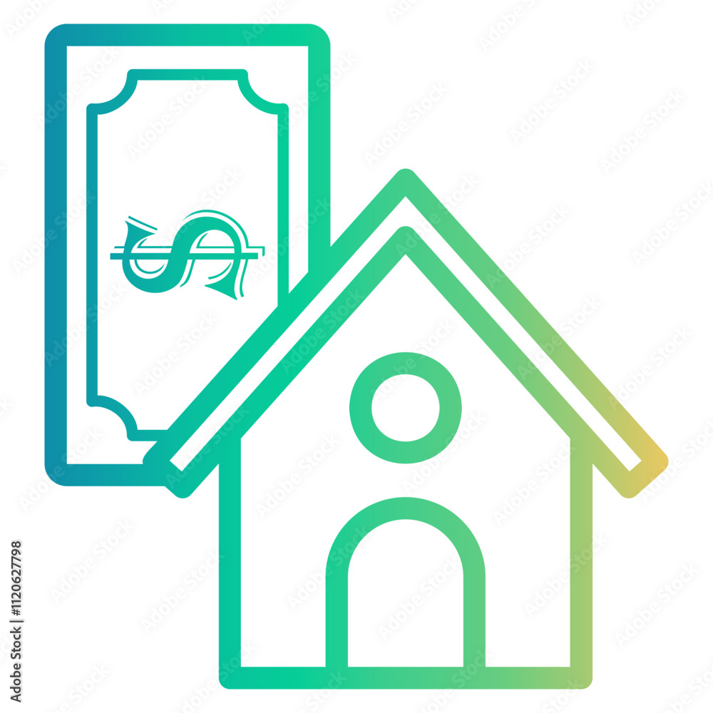 file Line Gradient Icon