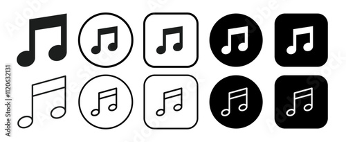 Simple icons for music and sound