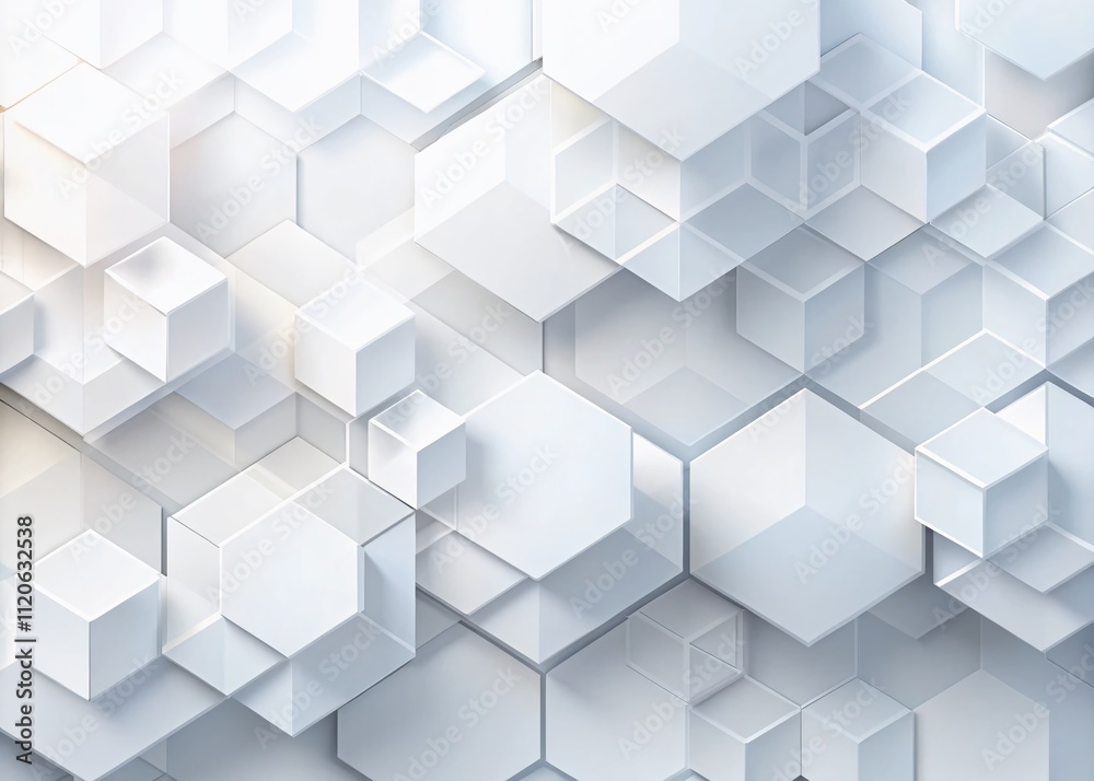 Abstract 3D white geometric backdrop featuring overlapping layers, perfect for modern banners, flyers, and brochures in a bright, polygon-inspired style. Abstract 3D white geometric backdrop featuring overlapping layers, perfect for modern banners, flyers, and brochures in a bright, polygon-inspired style.