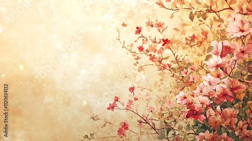 Delicate Blossoms with Soft Pastel Background for Springtime Floral Designs : Generative AI