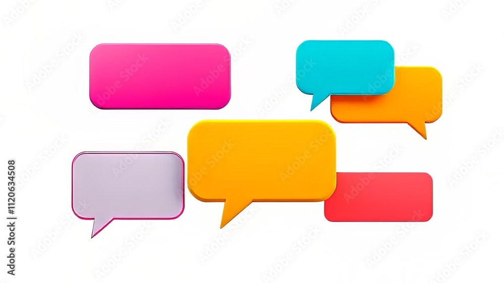 Vibrant Speech Bubble Quote Templates - Modern Design Vibrant Speech Bubble Quote Templates - Modern Design